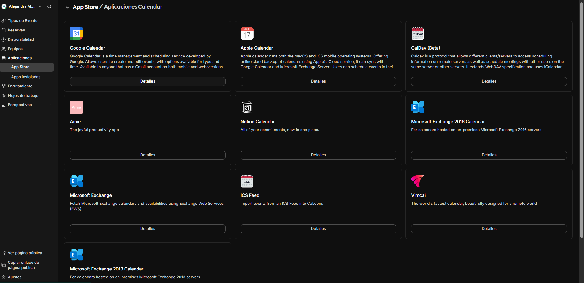 Bot&oacute;n connect your first calendar.