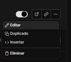 Men&uacute; tres puntos.